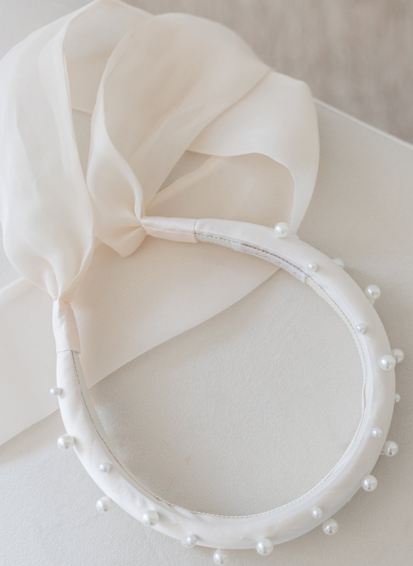 Petite Amalie Satin Pearl Headband