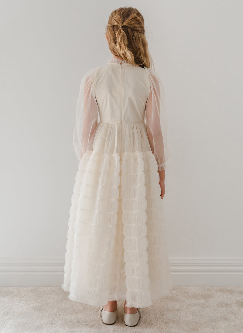 Petite Amalie Smocked Tulle Dress