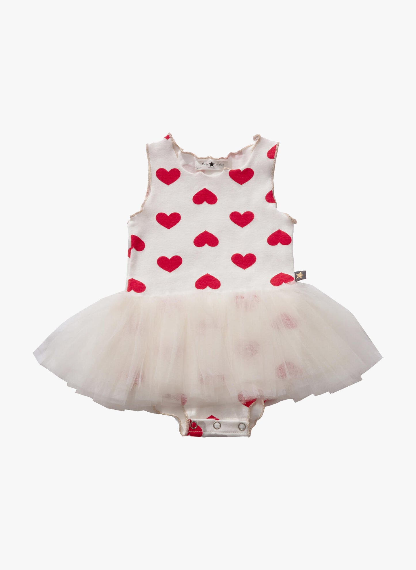 Petite Hailey Vintage 4 Tutu Baby Onesie Dress