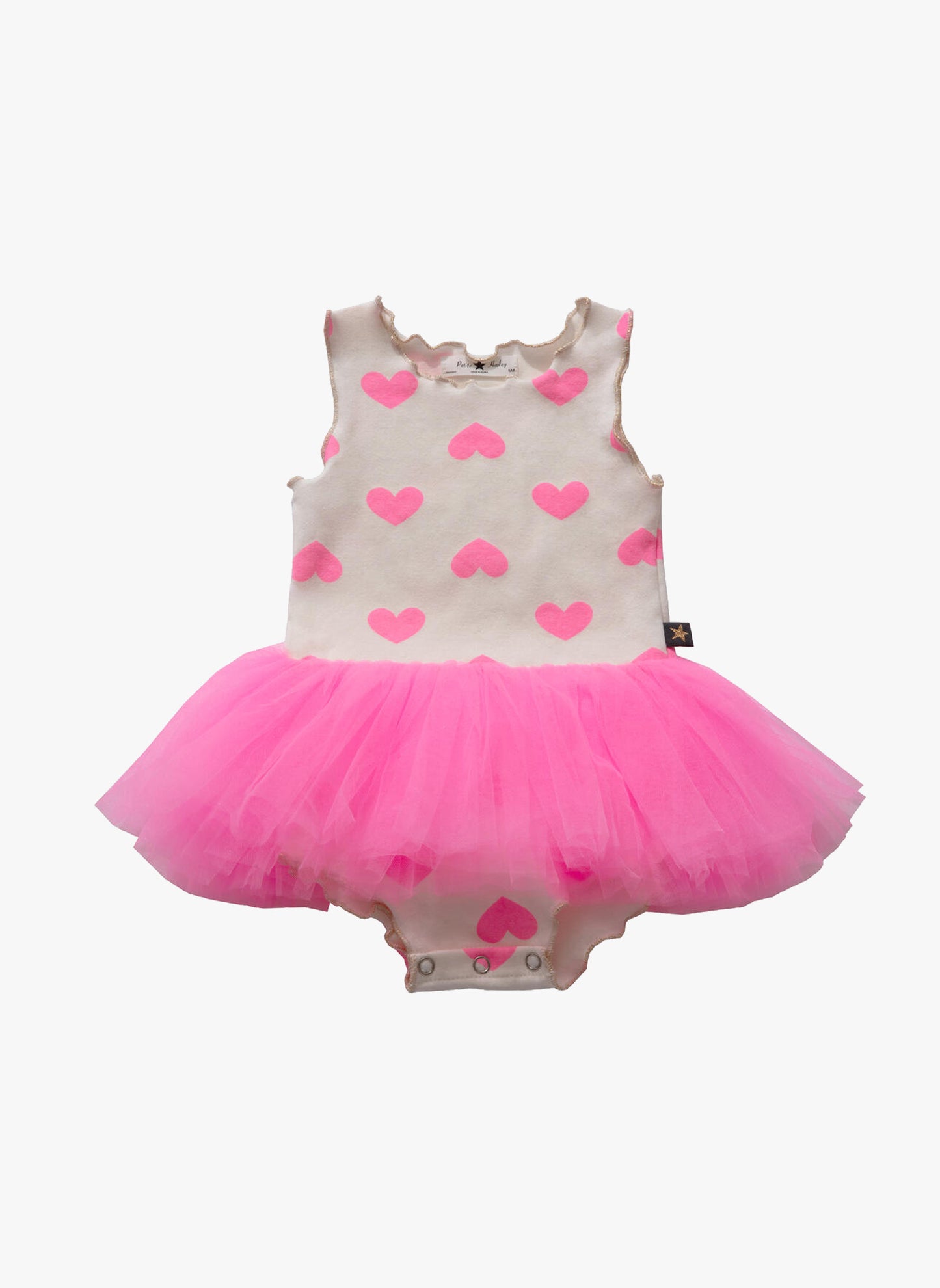 Petite Hailey Vintage 4 Tutu Baby Onesie Dress