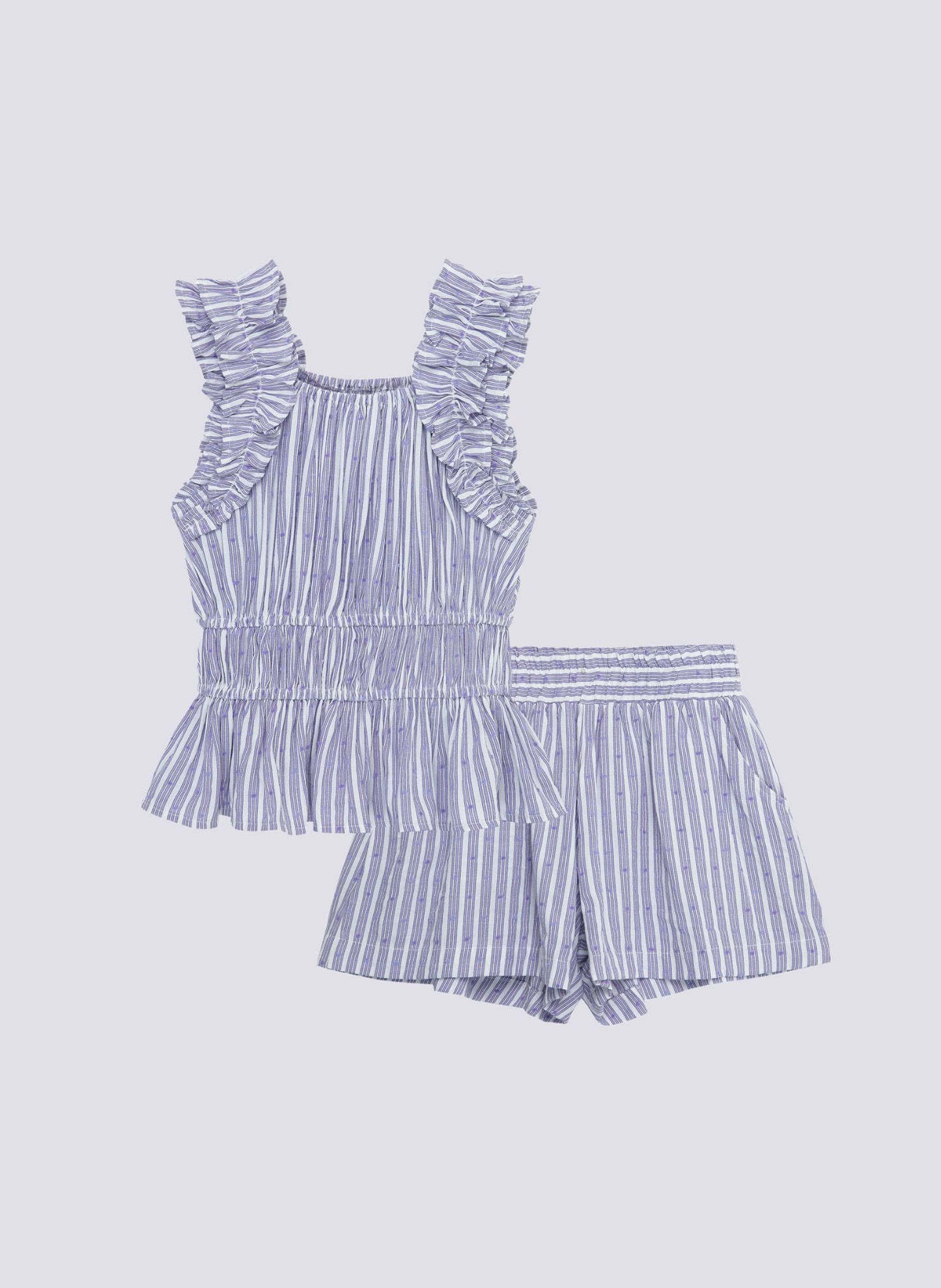 Habitual Kids Ruffle Smocked Short Set