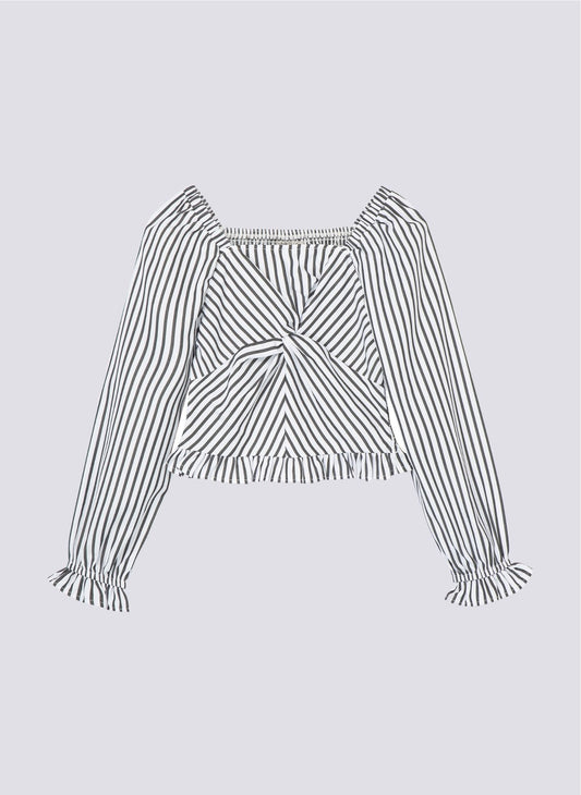 Habitual Kids Twisted Front Woven Top