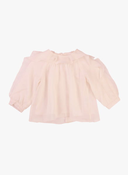Chloe Baby/Kids Long Sleeve Lined Viscose Blouse with Ruffle Details ...