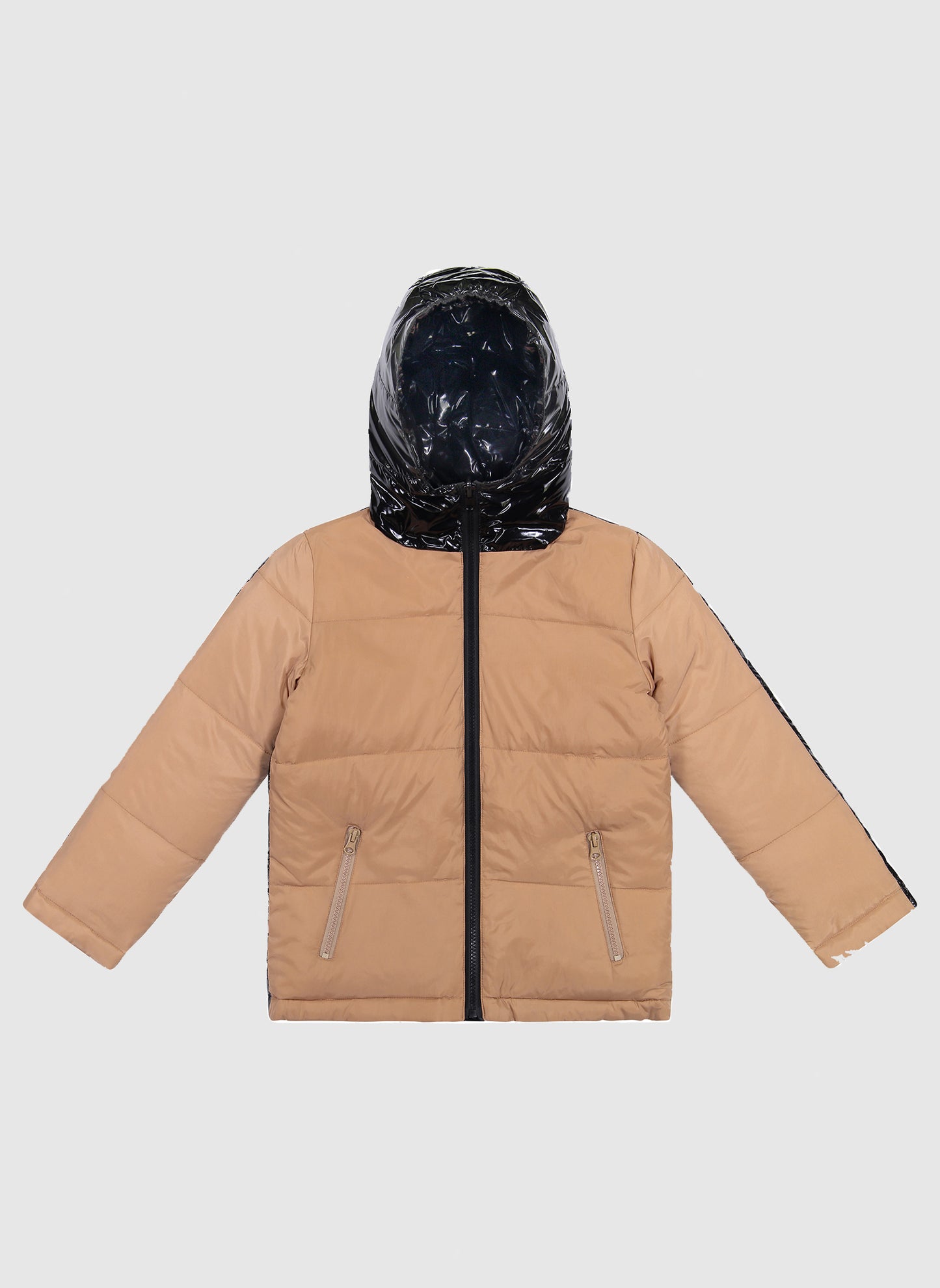 Vierra Rose Caley Reversible Puffer in Camel/Black