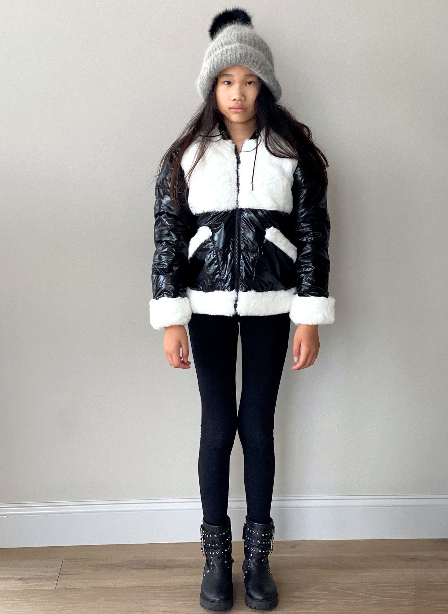 Vierra Rose Rox Faux Fur Combo Jacket