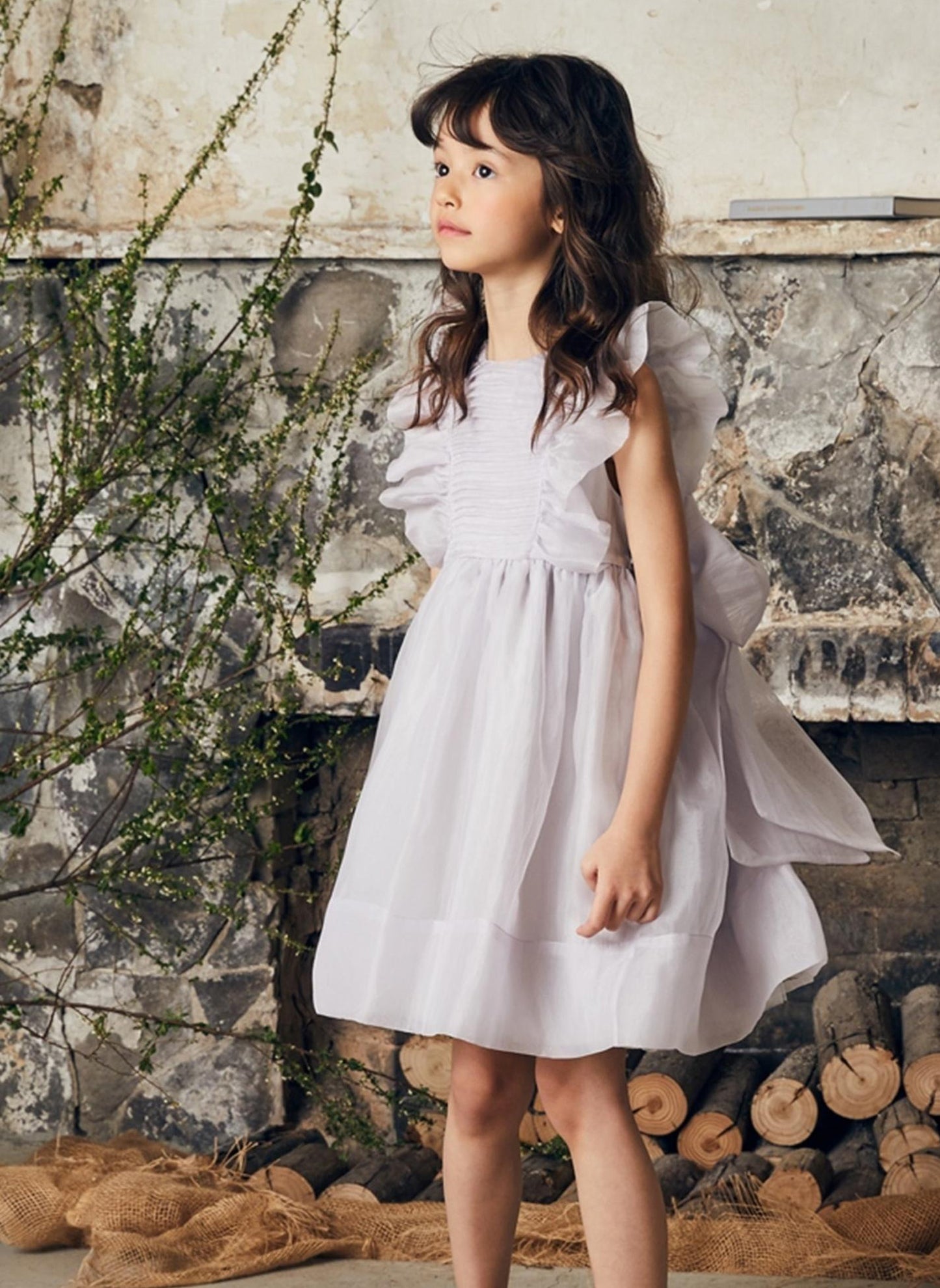 Nellystella LOVE Mae Dress in Dove Grey