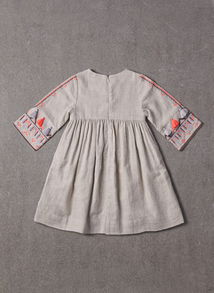 Nellystella Berta Dress in Oatmeal – Hello Alyss - Designer Children's ...