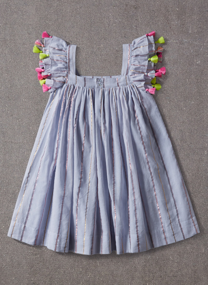 Nellystella Chloe Dress in Blue Lurex Stripe – Hello Alyss - Designer ...