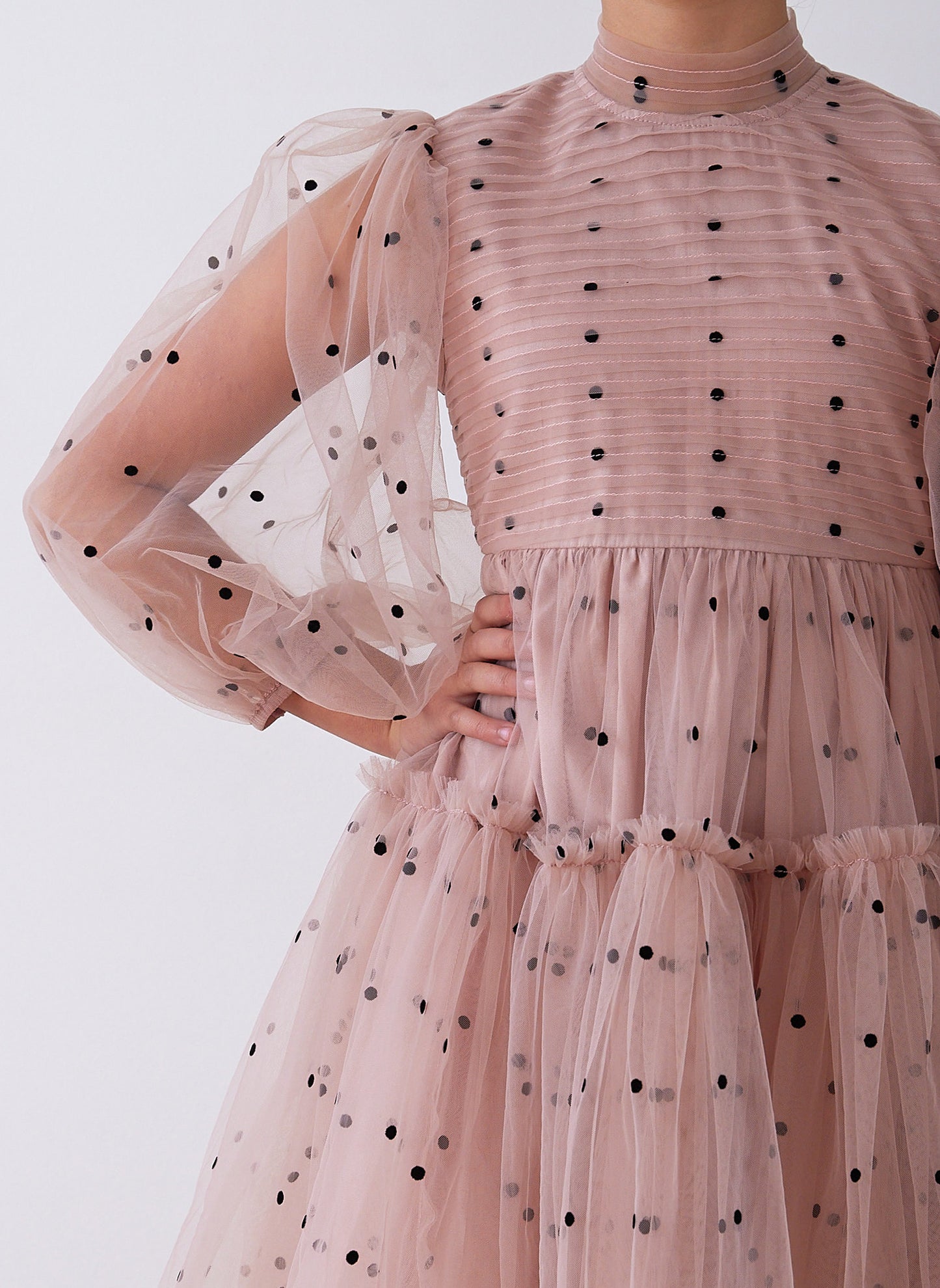 Petite Amalie Dotty Tulle Dress