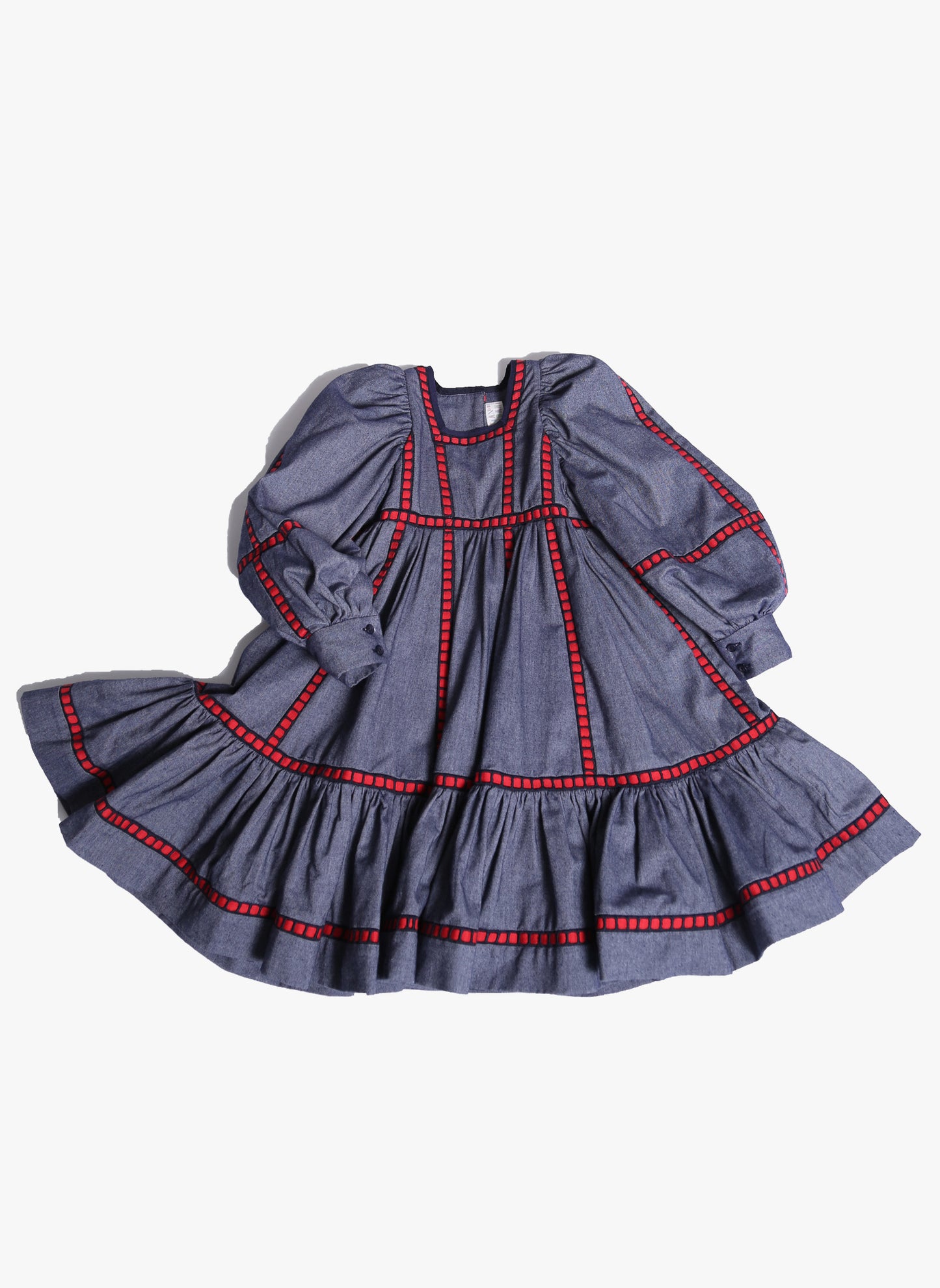 Tia Cibani Kids Herero Frock in Indigo