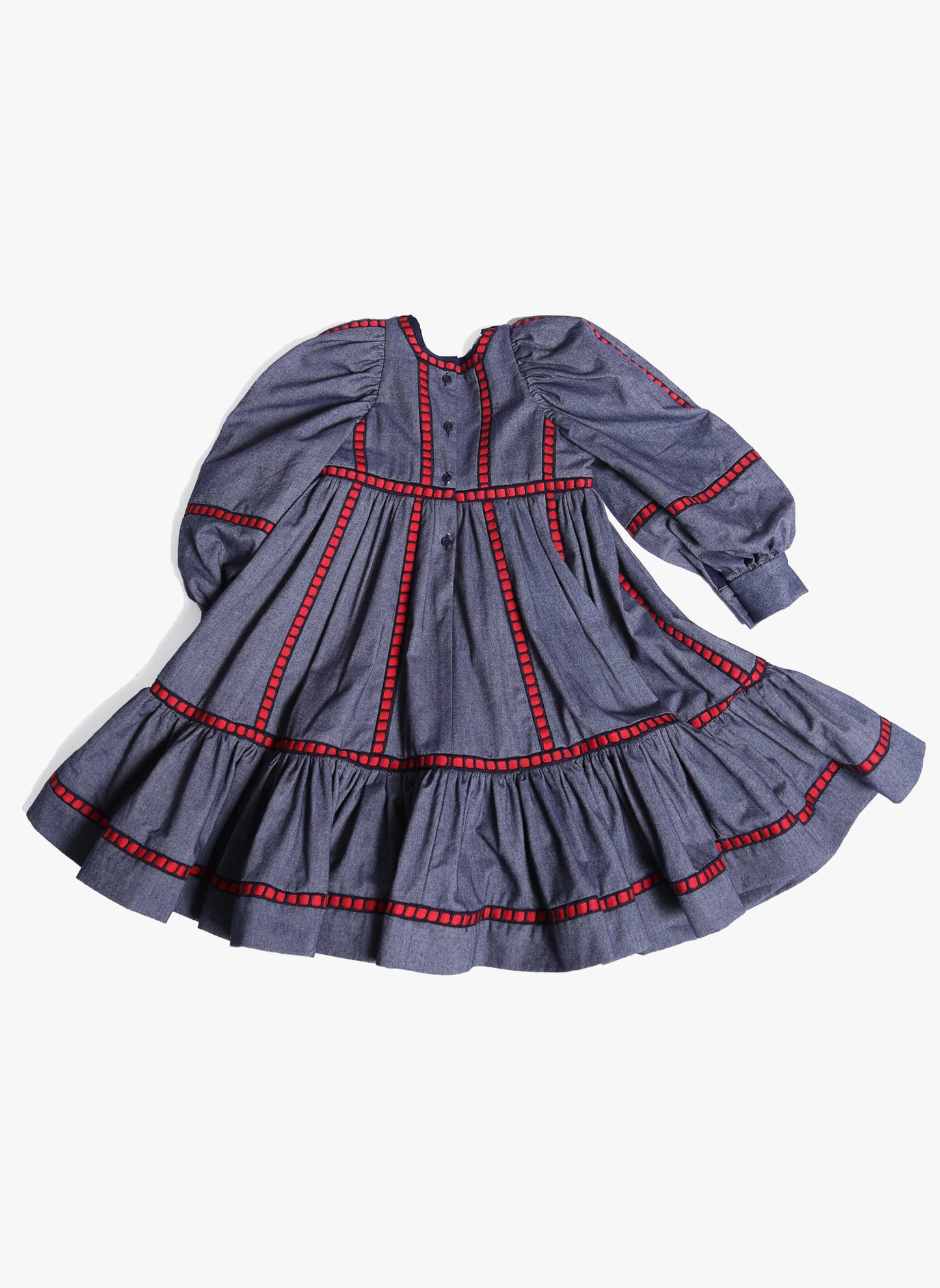 Tia Cibani Kids Herero Frock in Indigo