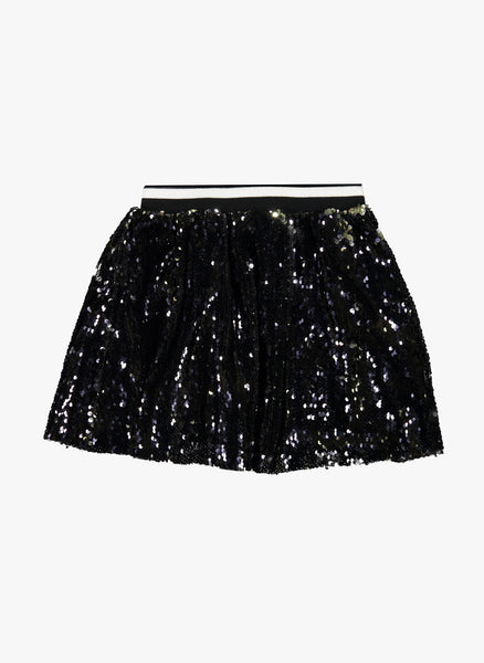 Vierra Rose Kate Sequin Skirts in Black/Grey Reversible Sequin – Hello ...